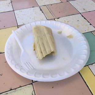 Small and Dry Tamale.  Not good.