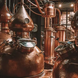 copper still life in a still life setting