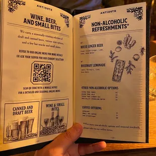 Wine, beer, and non-alcoholic drinks