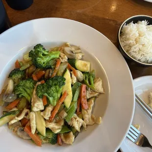 Mixed vegetables with chicken