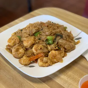 Spicy noodle shrimp