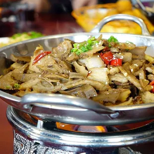a bowl of food on a table