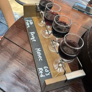 Red flight (all dry wines)