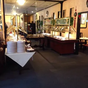 Buffet area.......