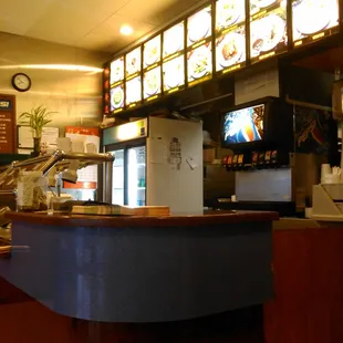 View of the front counter
