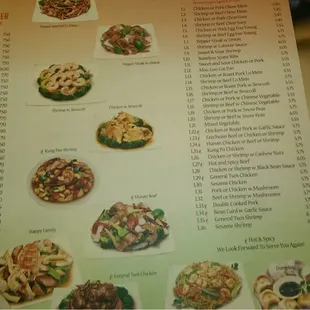 No on line menu so here it is.