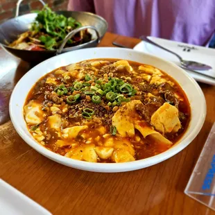 Beef &amp; Silken Tofu in Chili Oil