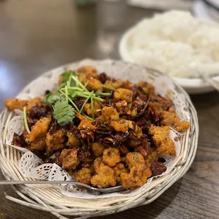 Three Pepper Diced Chicken