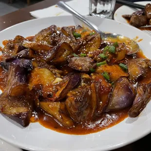 a plate of food on a table