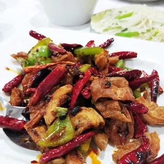 Dry Chili Pork Intenstine