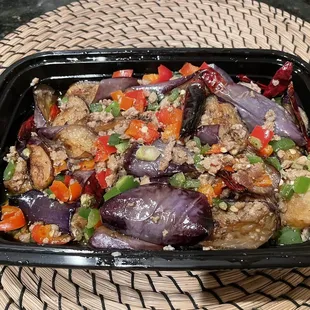 Take-out: Eggplant with ground pork