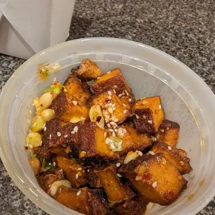 Bean curd with peanut (cold appetizer)