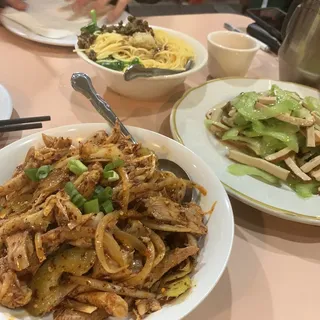 Celery and Dried Bean Curd