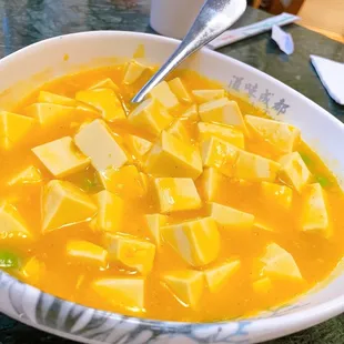 Salted Egg Yolk Tofu