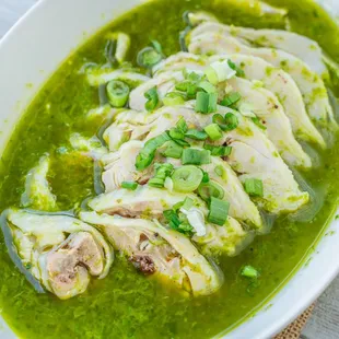 Chicken in Green Onion Sauce