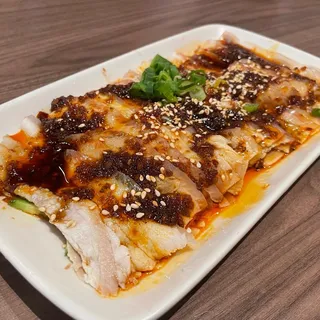 Sliced Pork with Garlic Sauce