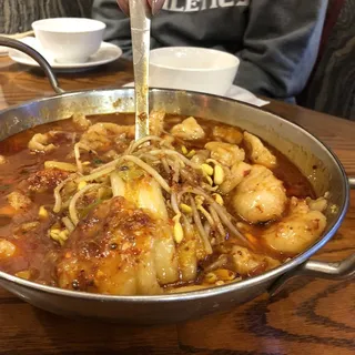 Boiled Sliced Fish in Hot Sauce