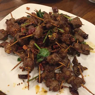 Toothpick Lamb with Cumin