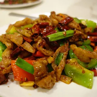 Dry Stir-Fried Pig's Intestine