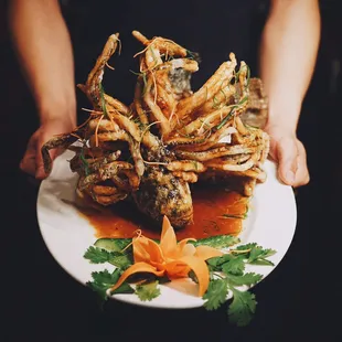 Lion fish from the secret menu, sweet n sour, great to take pictures with as well