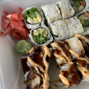 Veggie roll H3. Chicken Tempura Roll