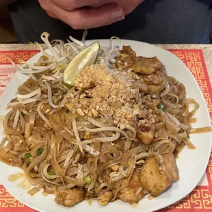 Chicken pad Thai Noodles
