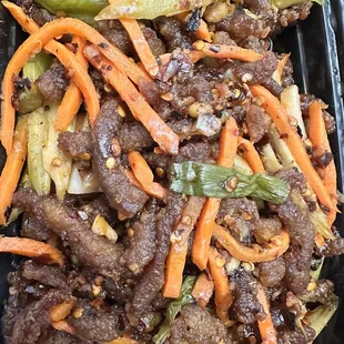 Crispy Shredded Beef in Spicy Sauce