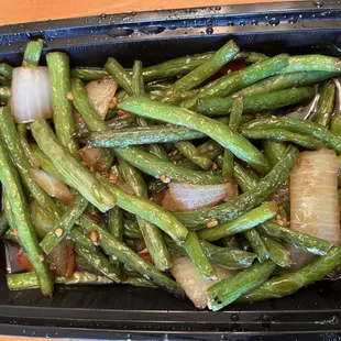 Garlic long green beans