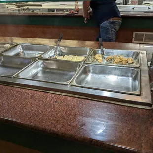 Empty buffet at 7:30pm.
