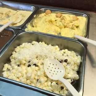 Do it yourself ambrosia! This was the marshmallow and coconut base to which you could add any of the canned fruits!  I did not partake...