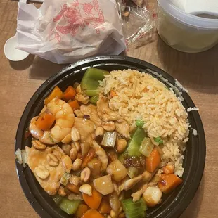 Kung Pai Chicken and Shrimp Lunch Special