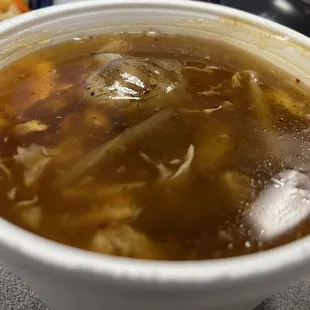 Hot and sour soup.