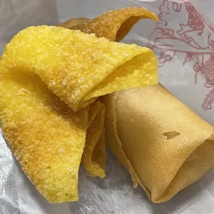 Lunch special crab rangoon and egg roll.