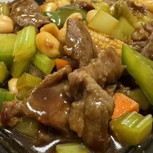Kung pao beef.