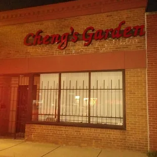 the front of the restaurant