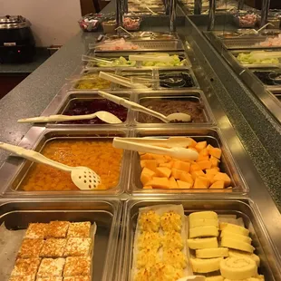 a variety of food items