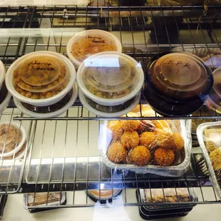a variety of baked goods