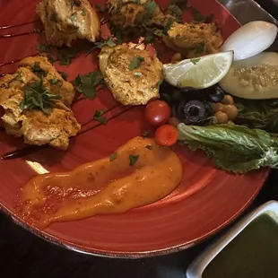 Saffron chicken malai tikka tandoori