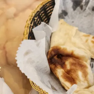 Half eaten naan