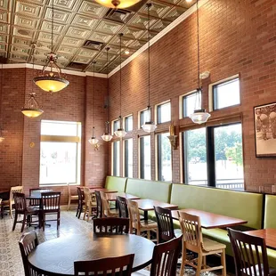 the interior of a restaurant