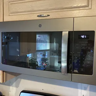 New GE microwave in slate