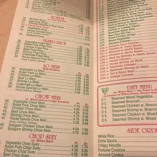 menu, sushi and sashimi