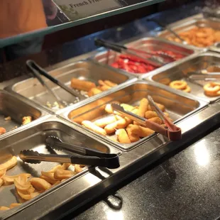 a variety of food items