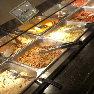 a variety of food items