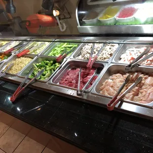 interior, salads