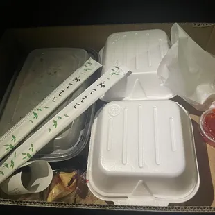 Takeout in a box