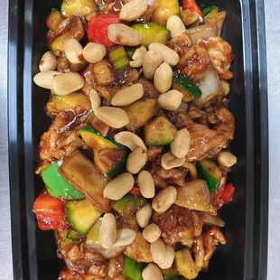 a close up of a dish