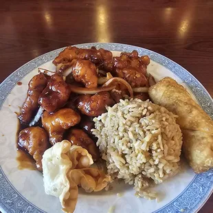 General Tso's lunch special