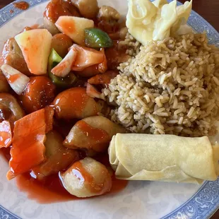 Sweet Sweet and Sour Pork Combo