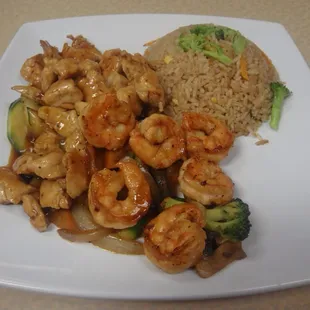 Hibachi chicken&amp;shrimp